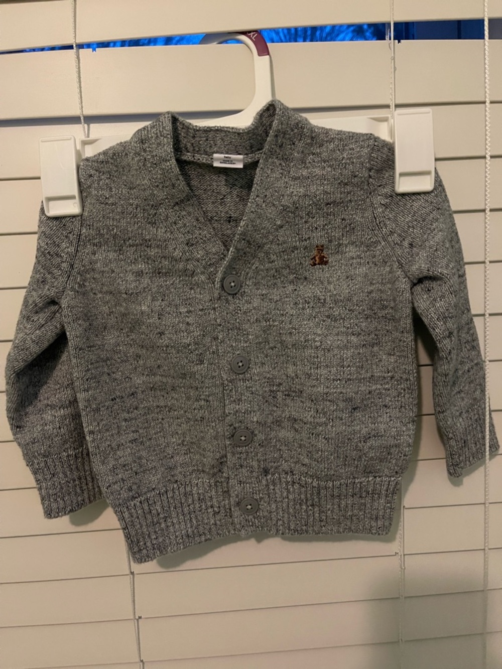 Gap Brannan Bear cardigan - grey- toddler size 18-24M